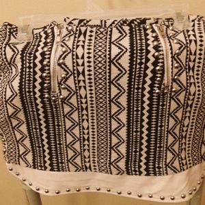 Skirt (midi) detailed silver embellishment